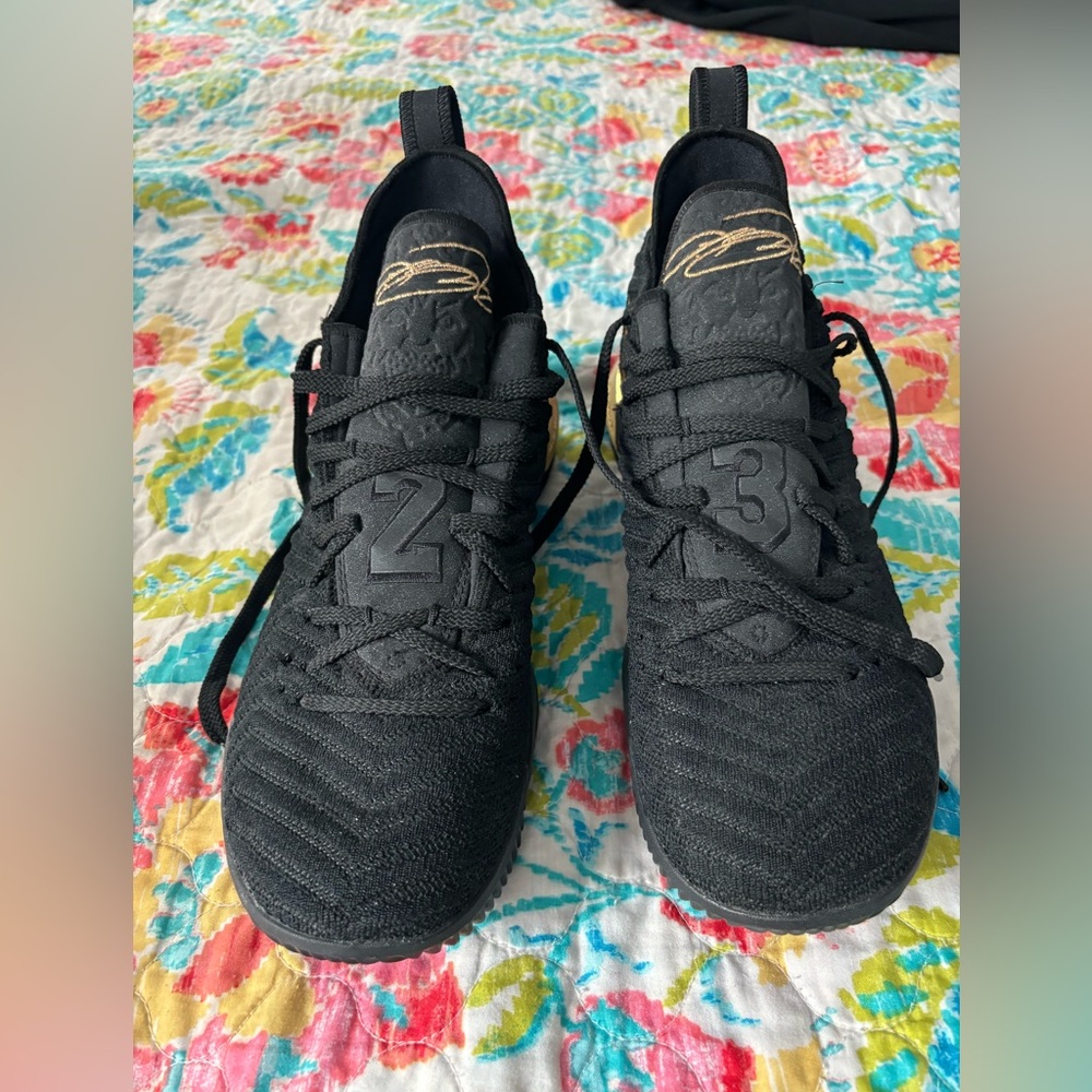 Men's Nike Lebron 16 XVI I'm King Black Gold Sneaker BQ5989-007 Size11